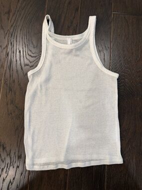 SKIMS White Ribbed Tank Top